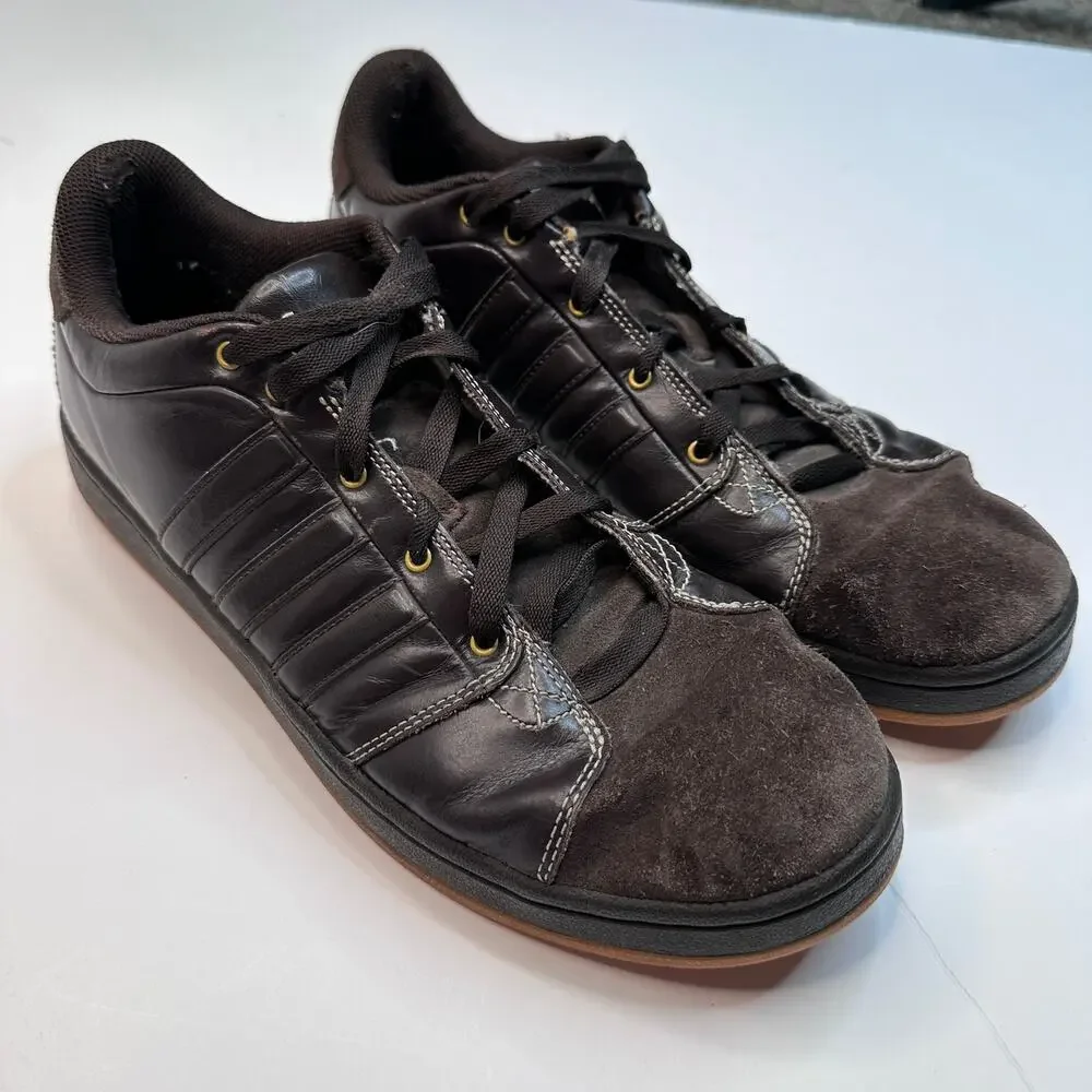 Adidas Brown Leather Dad Shoes